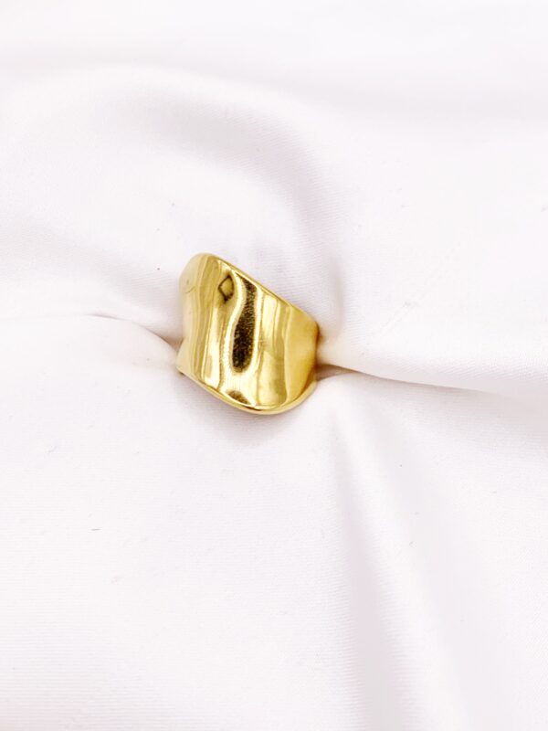 Γυναικείο δαχτυλίδι ατσάλινο Χρυσό Aldona