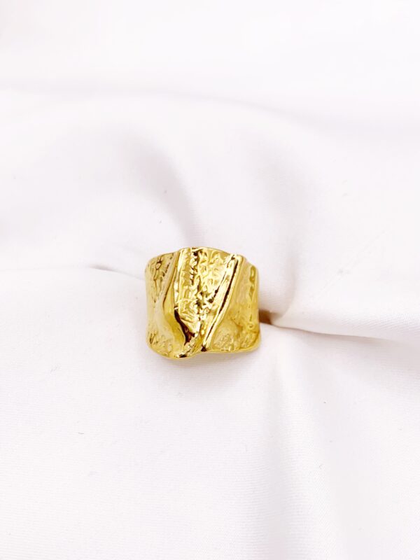 Γυναικείο δαχτυλίδι ατσάλινο Χρυσό Abelle